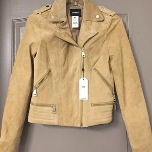Women’s Suede Moto Jacket